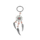 4 Styles Bohemian Dreamcatcher Alloy Keychain Matural Stone Wing Tassel Keyring