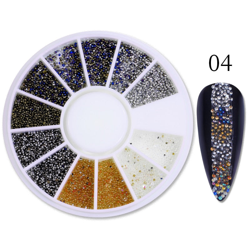 Extra Small RhinestonrNail Art Decoration Accessories Nails Jewelry Manicure