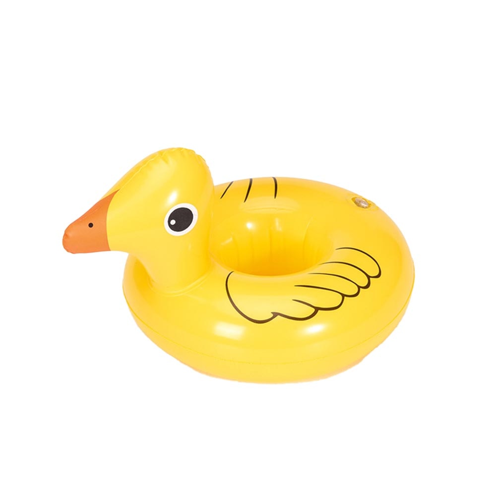 Yellow Duck Floating Balloon Cup Drink Holder Inflatable Coaster Birthday Gift