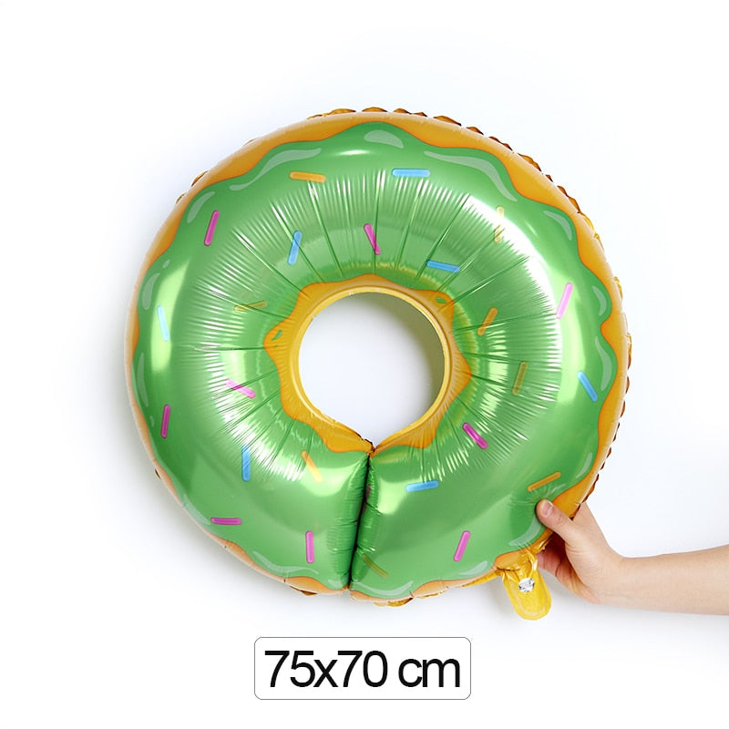 1pc Green Glazed Donut Balloons Birthday Party Decoration Art Balloon Event