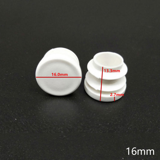 10Pcs Plastic round tube inserting end caps Round steel pipe plug chair leg