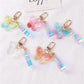 5 Styles Crystal Design Butterfly Acrylic Keychain Three-dimensional Dream Color