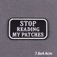 46 Styles Black Patch With Slogan Iron On Patches For Clothes DIY Embroidery