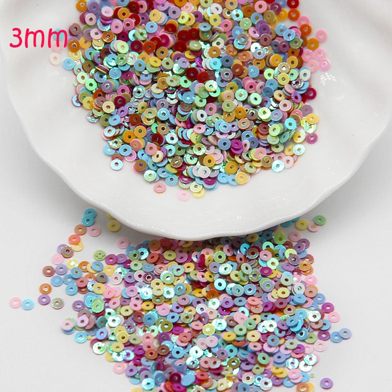 5mm Sequin Flat Round Loose Sequins Crafts Paillette Sewing Clothes Decoration