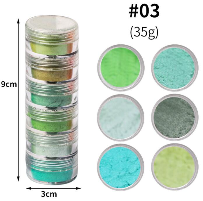 1pc 19Colors Nail Glitter Mirror Powder Chrome Dust Pigment 0.5g Paint Dip