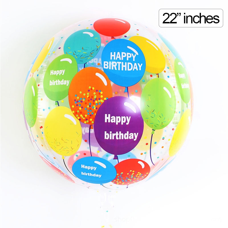 1pc Multicolor Balloons Pattern Round Balloons Birthday Party Decoration Art