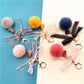 10 Styles Cute Lace Bow Keychain With Fur Ball Womens Bag Plush Pendant Fower