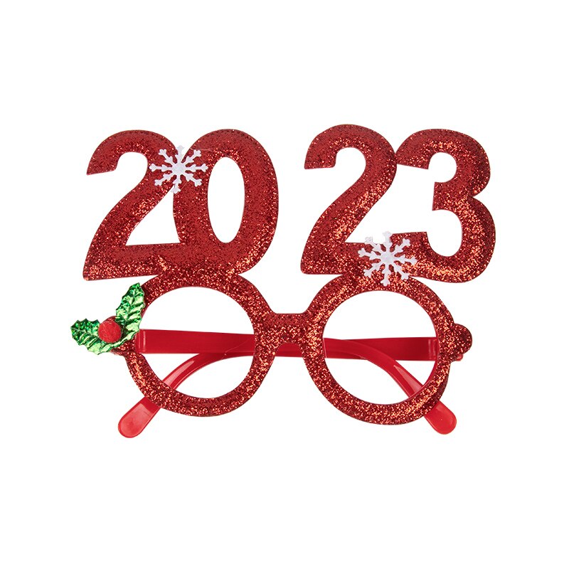 16 Styles Christmas Glasses Adult Kids Christmas Decorations Glasses Frame Gifts