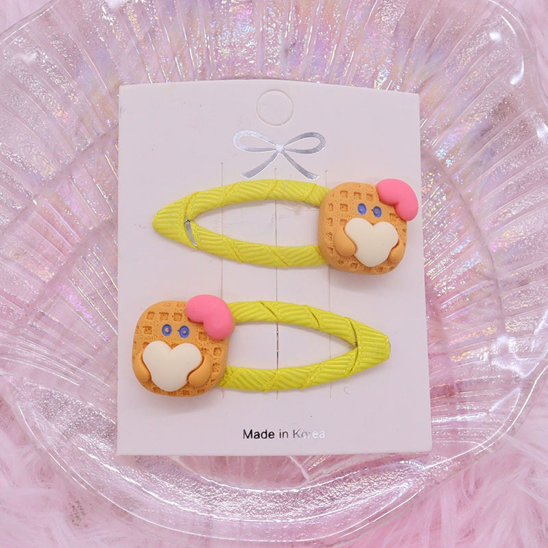 2Pcs/Set Cute Rabbit Ice Cream Cake Candy Carrots Hair Accessories Baby Headband