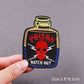 45 Design Styles Heart Skull Poison Embroidery Patch Iron On Patches For