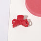 Acrylic Red Hair Claw For Women Geometry Small Large Crab Hair Clips Girls