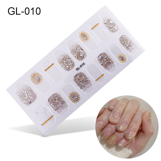 Glamour Glitter Nail Art Stickers Nail Wraps Manicure DIY Nails Decor Decal