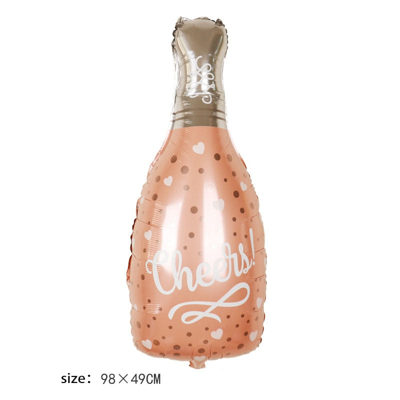 Cheers Champagne Bottle Balloon Valentines Day Inflatable Balloon Birthday