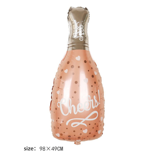 Cheers Champagne Bottle Balloon Valentines Day Inflatable Balloon Birthday
