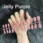 24pcs Colorful Frosted Matte Strips False Nail Ballet Press on Nails Tips for