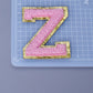 A-Z Letter Patches 5.5cm Adhesive Letter Patches Towel Chenille Embroidery For