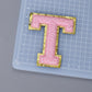 A-Z Letter Patches 5.5cm Adhesive Letter Patches Towel Chenille Embroidery For