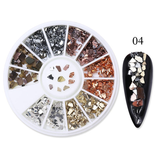 Brown Bronze Colors Nail Art Decoration Accessories Nails Jewelry Manicure