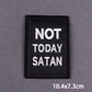46 Styles Black Patch With Slogan Iron On Patches For Clothes DIY Embroidery
