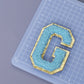 A-Z Letter Patches 5.5cm Adhesive Letter Patches Towel Chenille Embroidery For