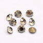 Glass Diamond Shape Round Stone 5-10mm Cone Pointed Crystal Pointback Nail Art