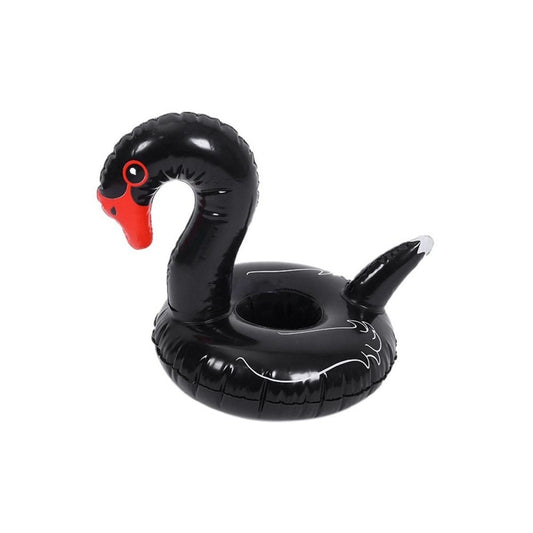 Black Swan Floating Balloon Cup Drink Holder Inflatable Coaster Birthday Gift