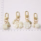 4 Styles White Rose Bowknot Keychain for Women Girls Car Key Holder Pearl Tassel