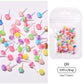 24 Styles 3D Aurora Bear Butterfly Nail Art Accessories Resin Flat Back White