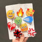 1Pcs Acrylic Laughing Emoji Funny Emojied Hairpins Girl Side Bangs Clip Hair