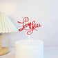 1pc Red Love You Cake Topper Party Wedding Cake Toppers Cake Decorations