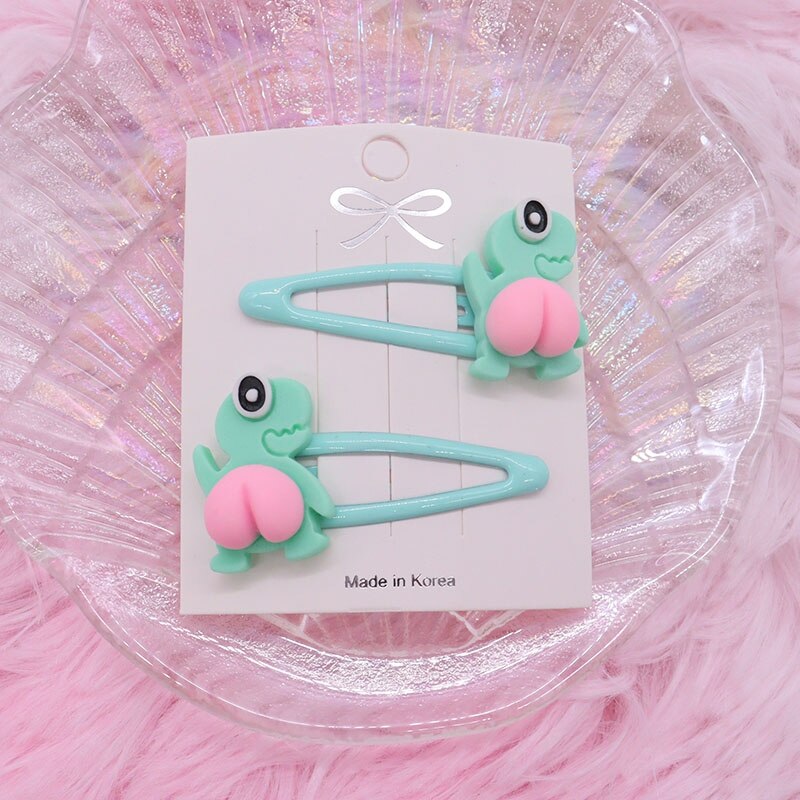 2Pcs/Set Kawaii Cartoon Hair Accessories Fashion Animal Duck Resin Baby Headband