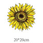 35 Styles Beautiful Tree Thermal Stickers on T-shirt DIY Ukraine Sunflower