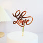 33 Styles Big Red Love Wedding & Engagement Party Cake Toppers Acrylic Love