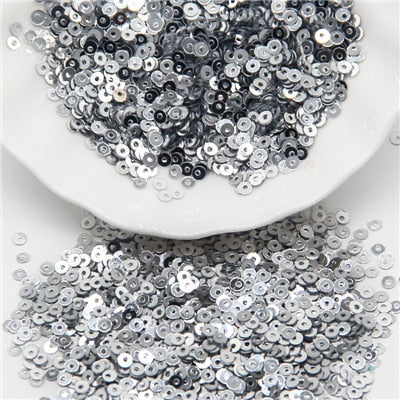 5mm Sequin Flat Round Loose Sequins Crafts Paillette Sewing Clothes Decoration