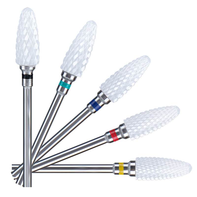 Ceramic Milling Cutter For Manicure Nail Drill Bits Feecy Electric Nail File