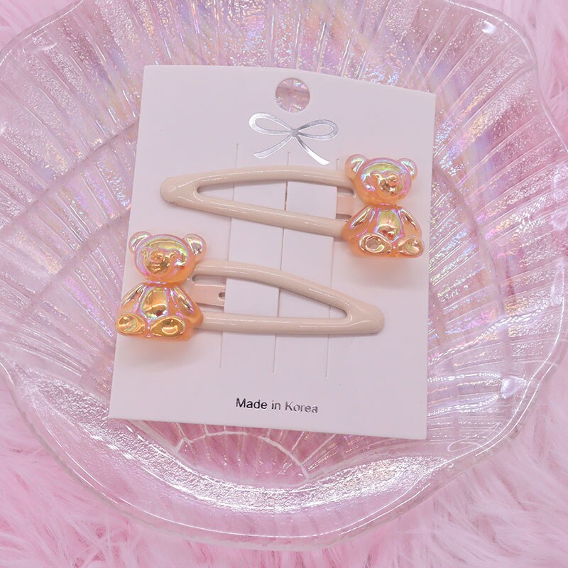 2Pcs/Set Kawaii Cartoon Hair Accessories Fashion Animal Duck Resin Baby Headband