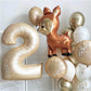 59 Styles Jungle Deer Bear Foil Balloons 40inch Caramel Brown Number Balls Baby