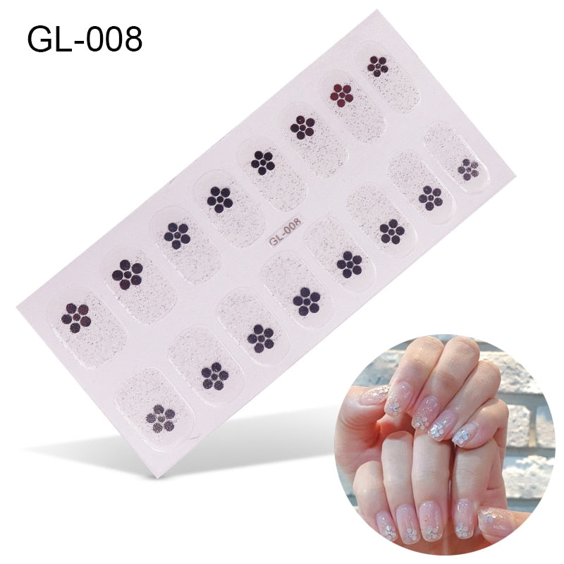 Flower Decor Nail Art Stickers Nail Wraps Manicure DIY Nails Decor Decal