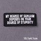 46 Styles Black Patch With Slogan Iron On Patches For Clothes DIY Embroidery