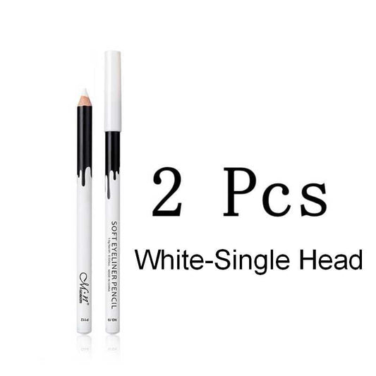 White Black Brown Eyeliner Pencil Makeup Women Long Lasting Waterproof Pigment