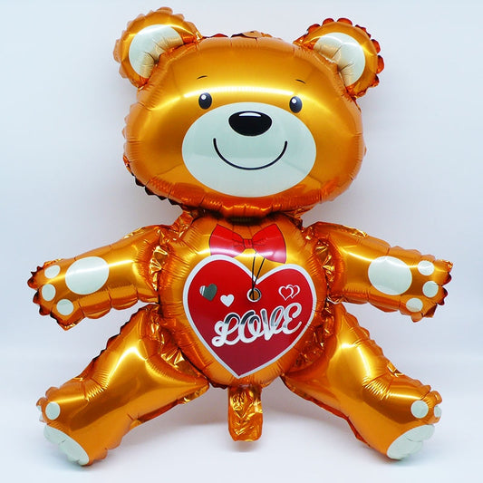 Love Bear Balloon Valentines Day Inflatable Balloon Birthday Decorations Wedding