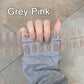 24pcs Colorful Frosted Matte Strips False Nail Ballet Press on Nails Tips for