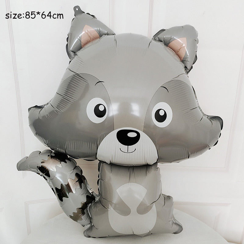 59 Styles Jungle Deer Bear Foil Balloons 40inch Caramel Brown Number Balls Baby