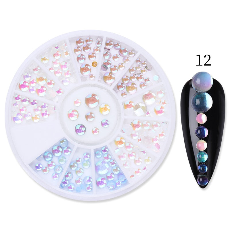 Mixed Sizes Holographic Nail Art Decoration Accessories Nails Jewelry Manicure