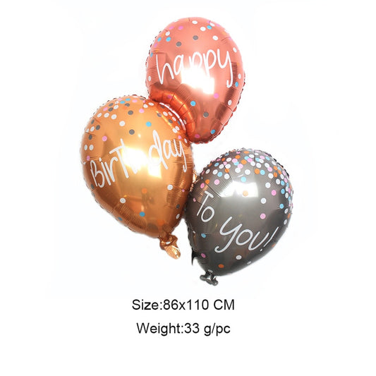 1pc Happy Birthday to You Balloon Shape Balloons Birthday Party Decoration Art