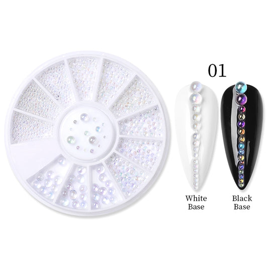 Round Clear Dots Nail Art Decoration Accessories Nails Jewelry Manicure Supplies