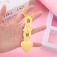 6 Styles Fashion Heart Acrylic Keychain Link Chain Keyring For Women Girls