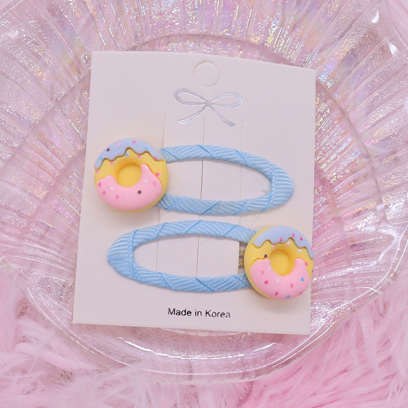 2Pcs/Set Cute Rabbit Ice Cream Cake Candy Carrots Hair Accessories Baby Headband