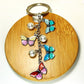 19 Styles Enamel Butterfly Keychain Color Dripping Butterfly Insects Color