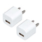 USB Wall Charger Adapter 1A/5V 2-Pack Travel USB Plug Charging Block Brick Charger Power Adapter Cube Compatible with iPhone Xs/XS Max/X/8/7/6 Plus, Galaxy S9/S8/S8 Plus, Moto, Kindle, LG, HTC, Google